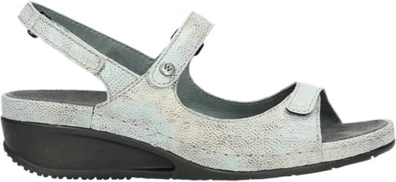 Wolky Groene Sandalen Green Dames