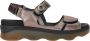 Wolky Metallic Bronzen Sandaal met Comfortabel Voetbed Brown - Thumbnail 2