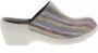 Wolky Dames Slippers 0607543 910 Clog White Multi - Thumbnail 1
