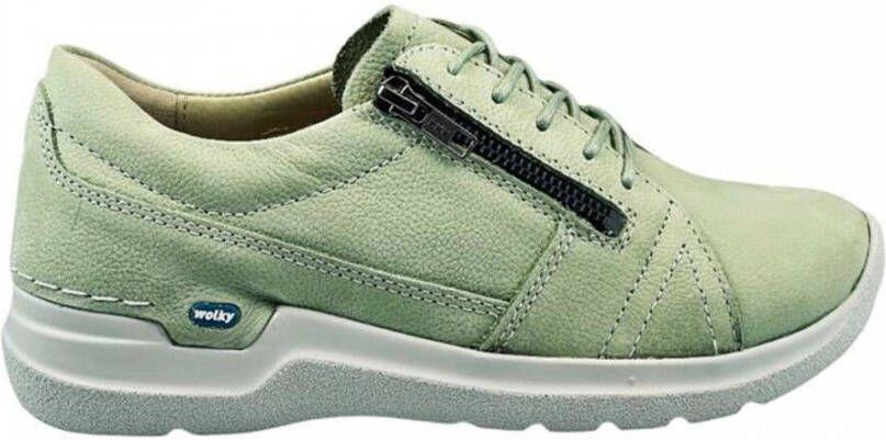 Wolky Dames Veterschoen Feltwell 0660911 706 Lichtgroen Nubuck - Foto 2