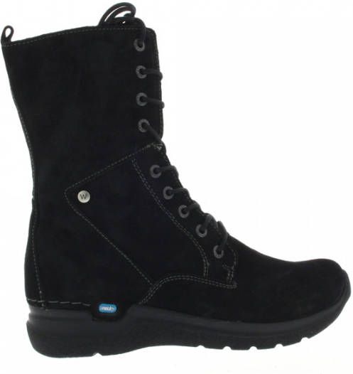 Wolky Zwarte Veterlaarzen Zigzag Liverpool Suede - Foto 3