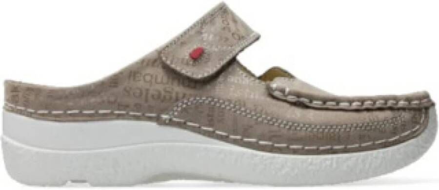 Wolky Comfortschoenen Roll Slipper taupe letter nubuck - Foto 5