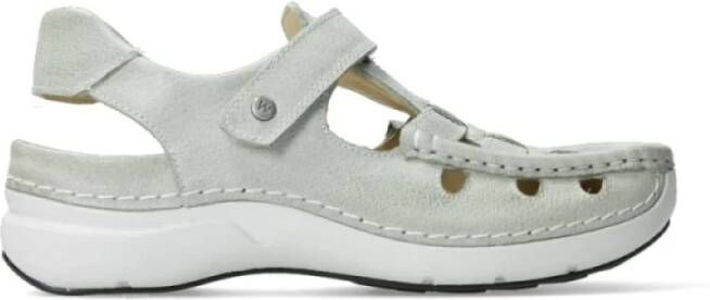 Wolky Rolling Sun Klittenbandschoen Dames Grijs Beige - Foto 4