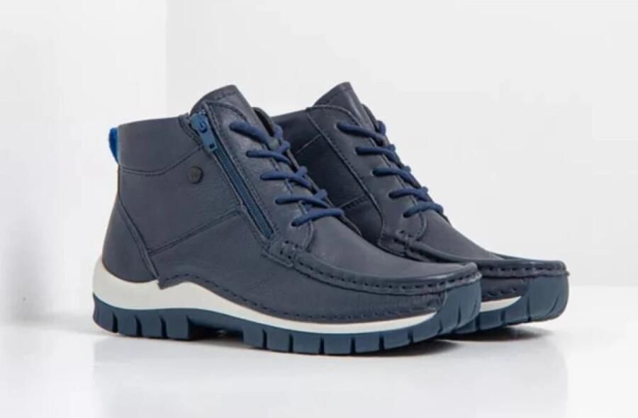 Wolky 0474030-820 dames veterboots sportief blauw - Foto 2