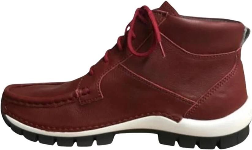 Wolky 0474030 553 Veterschoenen Rood Leer Dames Rood - Foto 3