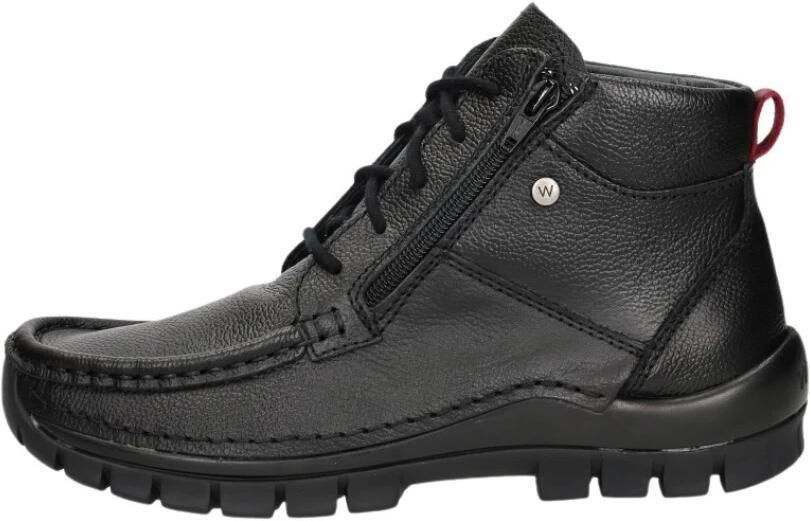 Wolky Zwarte Leren Veterschoenen Zwart - Foto 7