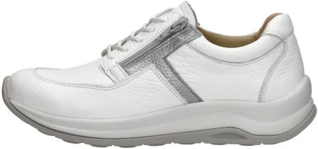 Wolky Comfortabele Leren Sneaker met Metallic Accents White Dames - Foto 4