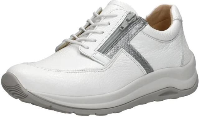 Wolky Comfortabele Leren Sneaker met Metallic Accents White Dames - Foto 5