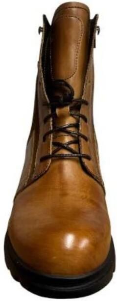 Wolky 0610030 430 Bruine leren Dames Veterboots Cogna - Foto 4
