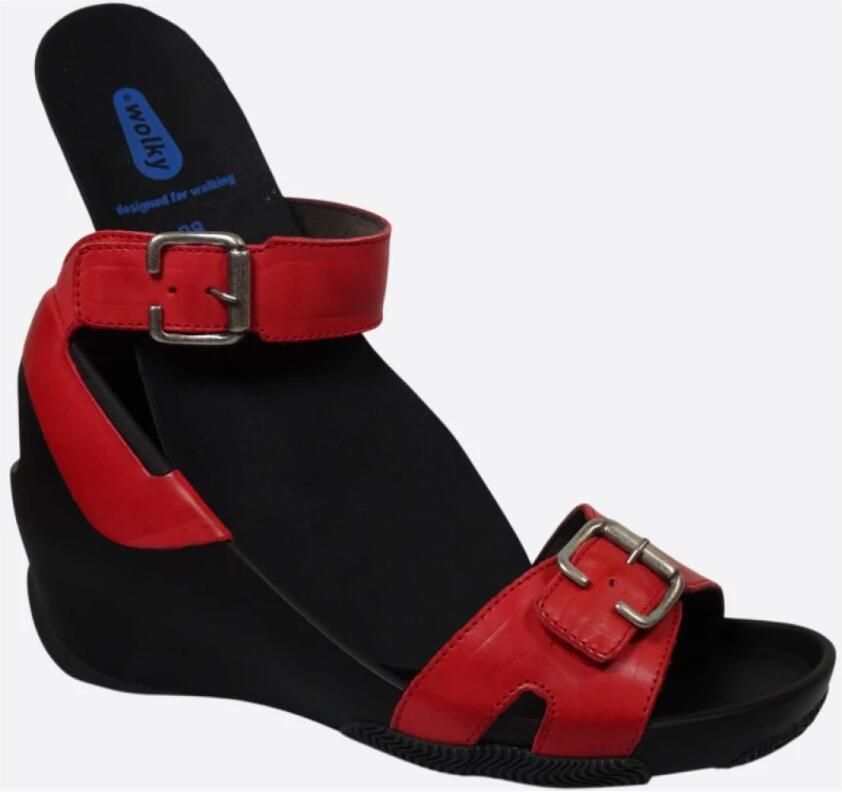 Wolky Dames sandalen Eraza Artikel 0377731.500 Kleur rood - Foto 3