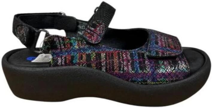 Wolky 0320478.970 Jewel sandaal Giza Print Black Multi - Foto 9