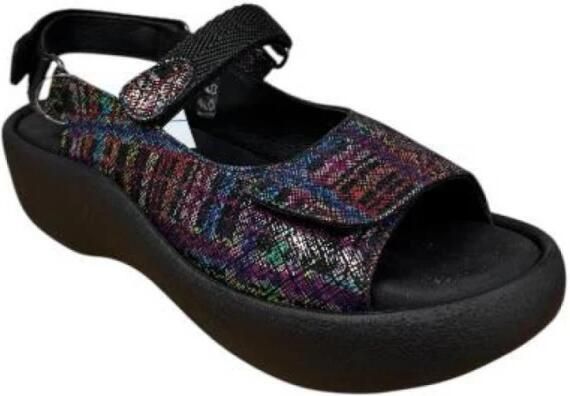 Wolky 0320478.970 Jewel sandaal Giza Print Black Multi - Foto 10
