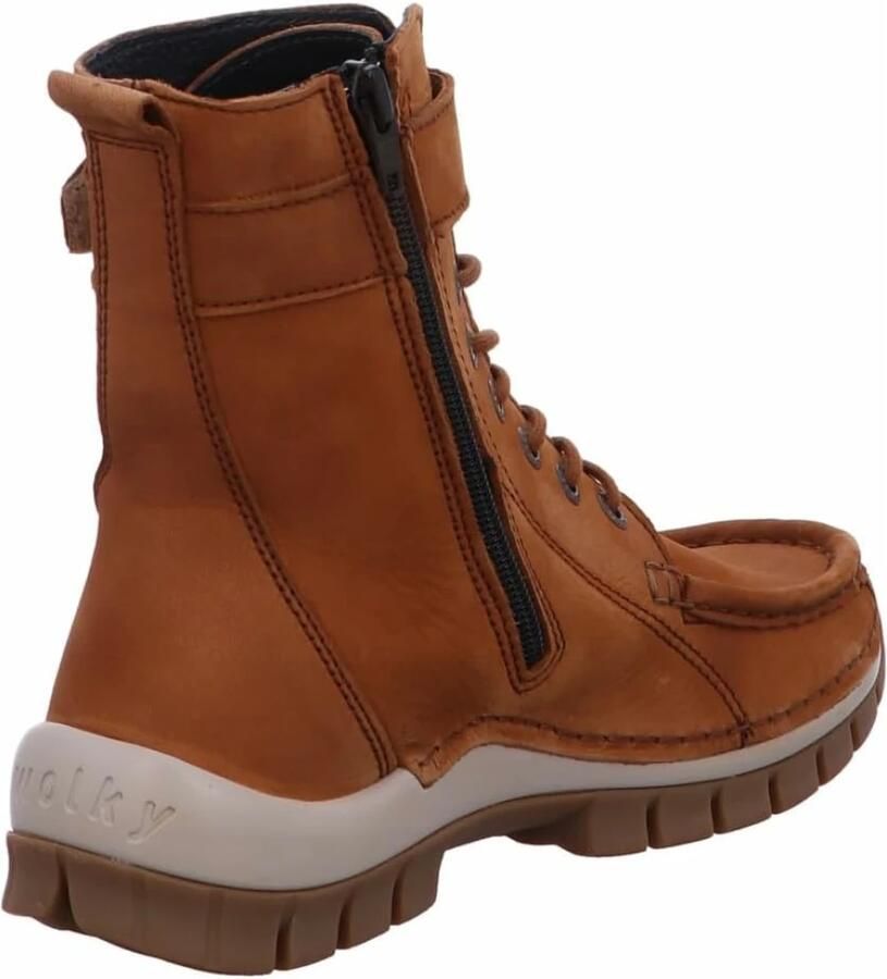 Wolky Hoge veterschoenen Reach cognac nubuck - Foto 2