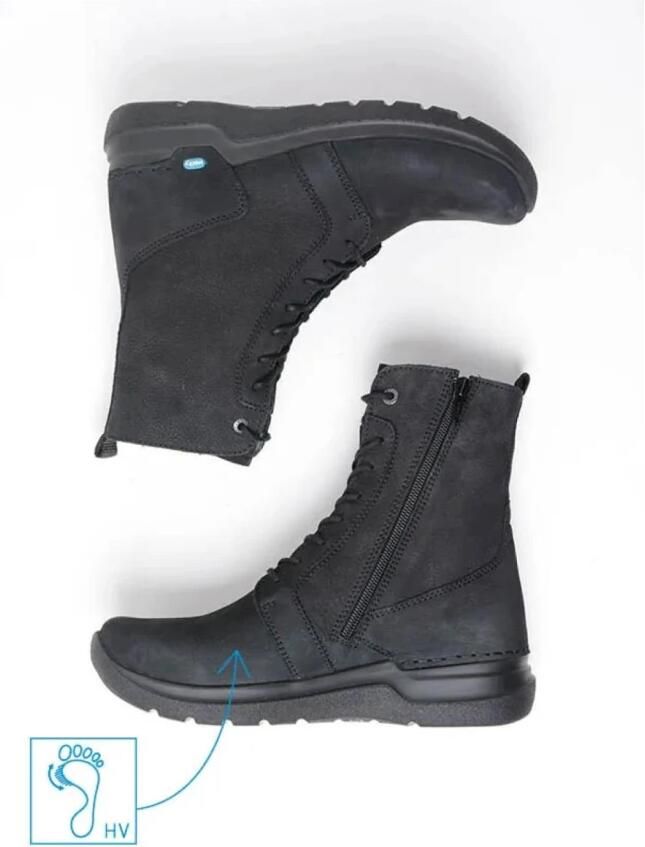 Wolky Viper HV Dames Veterboot 0663210-000 Zwart - Foto 5