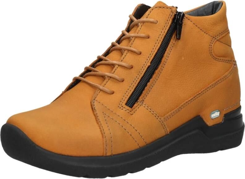 Wolky Dames Veterboot 0660611 925 Why Antique Oker Geel - Foto 4