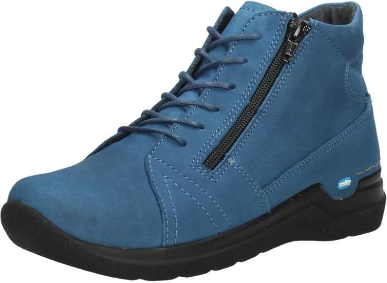 Wolky Dames Veterboot Why Antique Nubuck 0660611 804 Atlantic Blue - Foto 4