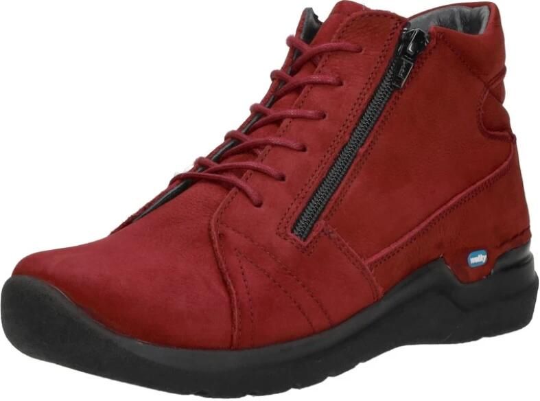 Wolky Why Veterschoenen Hoog Rood - Foto 3