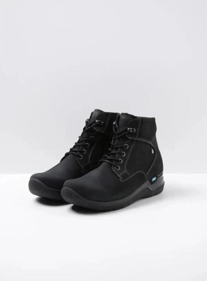 Wolky Hoge veterschoenen Whynot HV zwart nubuck - Foto 9