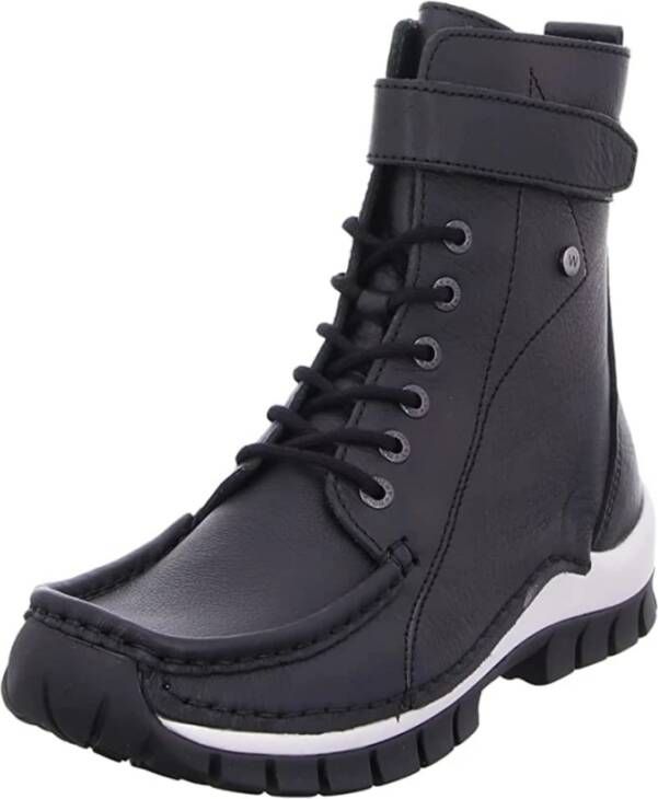 Wolky Zwarte Stijlvolle Schoenen