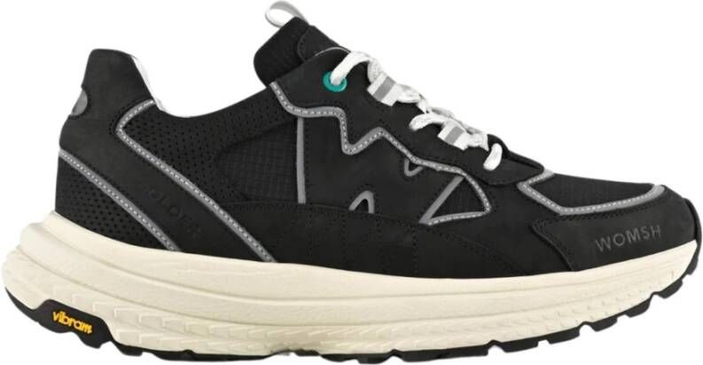 Womsh Gedurfde Zwarte Plateau Sneakers Black Dames