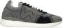 Womsh Grijze Lage Sneaker Runny Nylon Suède - Thumbnail 1