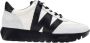 Wonders Beige Zwart Wit Sneaker Dames Schoenen White Dames - Thumbnail 2