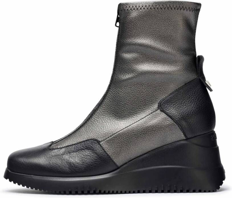 Wonders Botín India Gris Color: Negro Multicolor Dames