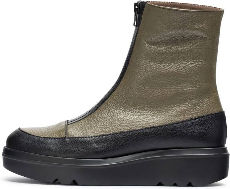 Wonders Botín Livia oliva Color: Negro Green Dames