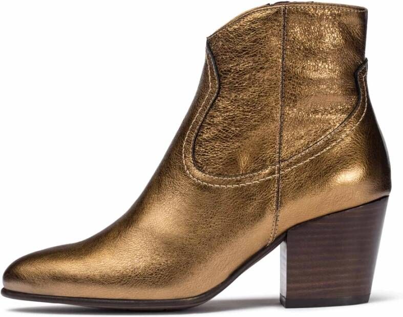 Wonders Botines Cane Oro Color: Metalizados Yellow Dames