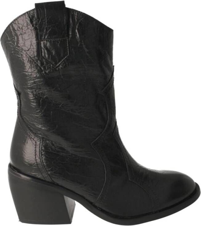 Wonders Cowboy Boots Black Dames