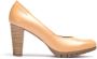 Wonders Elegante Bruine Leren Pump Brown Dames - Thumbnail 6