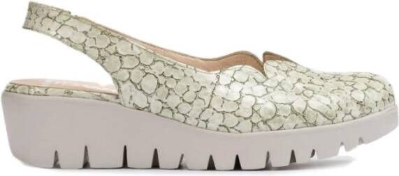 Wonders Flat Sandals Groen Dames