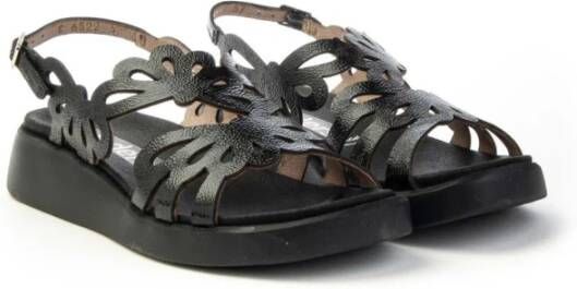 Wonders Flat Sandals Zwart Dames