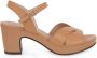 Wonders -Dames beige sandalen - Thumbnail 2