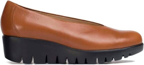 Wonders Fly Damesandaal met MemoryGel Inlegzool Brown Dames
