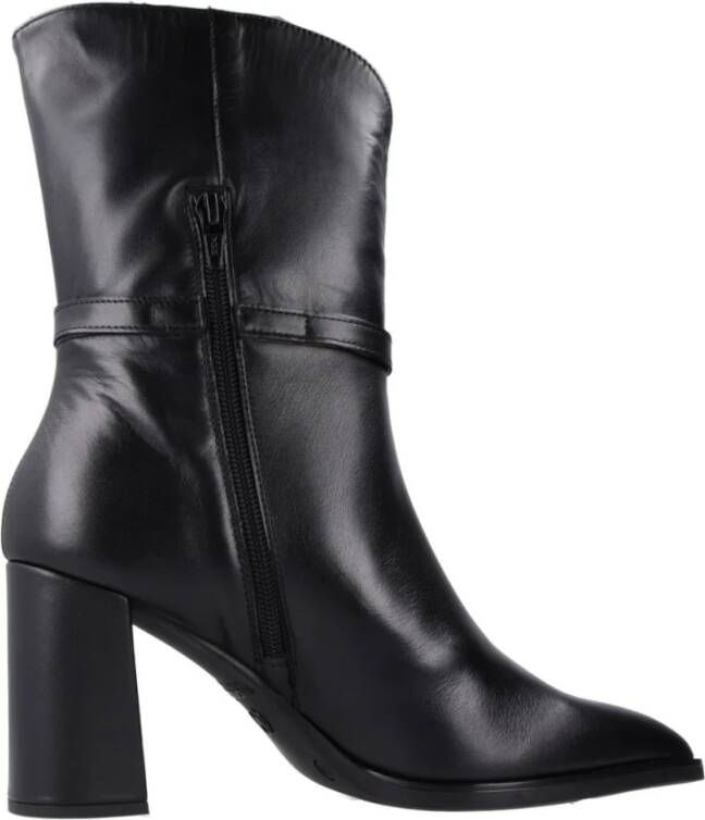 Wonders Heeled Boots Black Dames