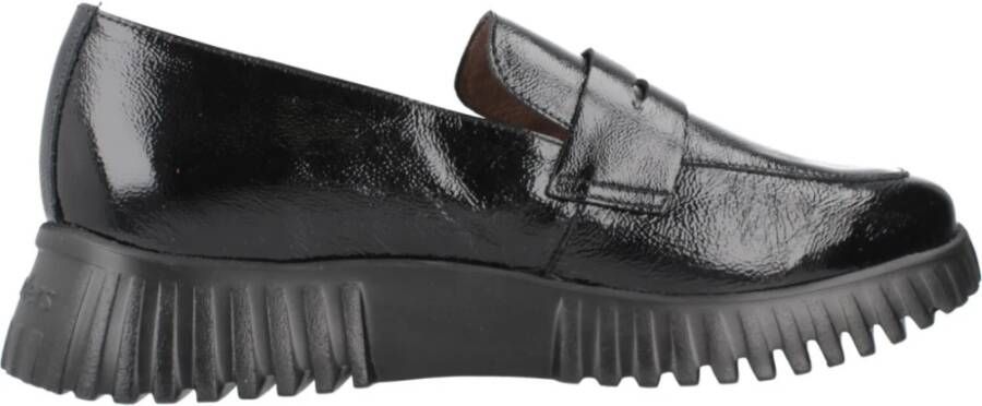 Wonders Klassieke Loafers in Zwart Lakleer