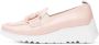 Wonders Gestructureerde leren mocassin met linkversiering Pink Dames - Thumbnail 14