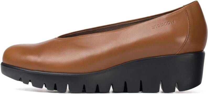Wonders Mocasín FLY Cuero Color: Marrón Brown Dames