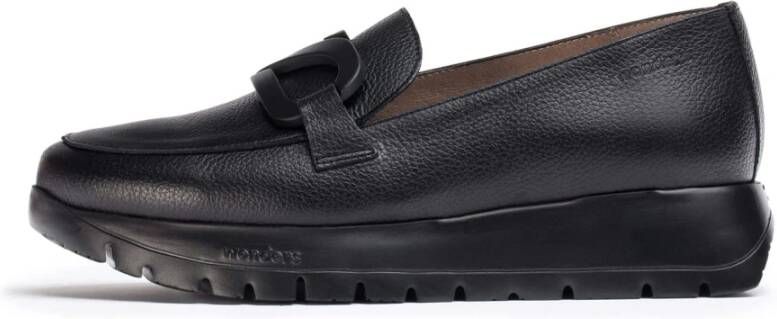 Wonders Mocasín Rose Negro Color: Negro Black Dames