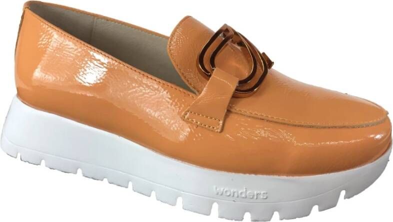 Wonders Mocassin Schoenen A-2462 Orange Dames