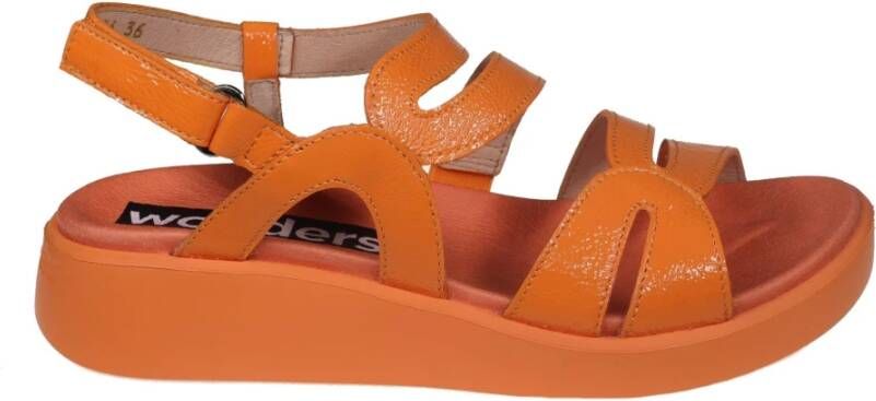 Wonders Oranje Urban Wave Sandaal Orange Dames