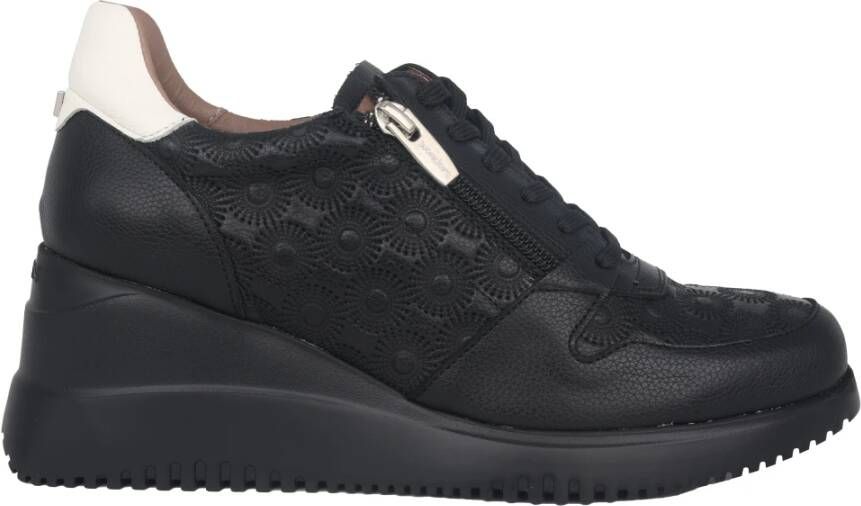 Wonders Regenboog Sleehak Sneaker Zwart