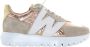 Wonders Stijlvolle Urban Sneaker met MemoryGel Binnenzool Beige Dames - Thumbnail 2