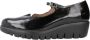 Wonders Stijlvolle Ballerina Flats voor Moderne Vrouwen Black Dames - Thumbnail 1