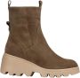 Wonders Stijlvolle Taupe Enkellaarsjes voor Dames Gray Dames - Thumbnail 6