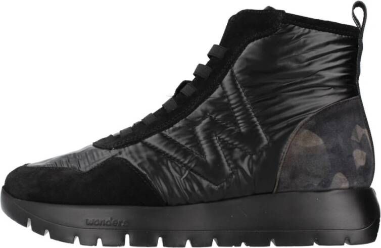 Wonders Stijlvolle Veterschoenen voor Vrouwen Black Dames