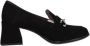 Wonders Suède Dames Mocassins Zwart - Thumbnail 1