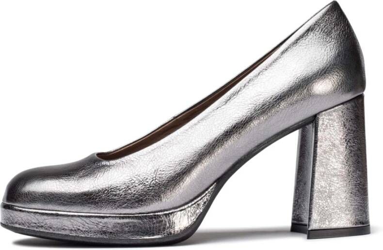 Wonders Tacones Captain Plomo Color: Metalizados Gray Dames