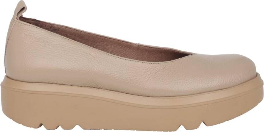 Wonders Taupe Loafer voor Dames Hoge Kwaliteit